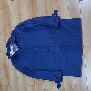 Vintage Sears women's size small blue thin jacket